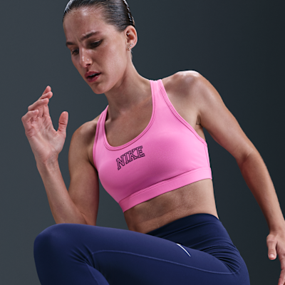 Bra deportivo con almohadillas para mujer Nike Swoosh Medium Support