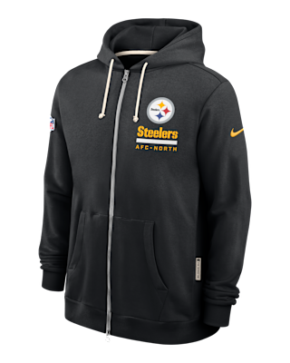Мужское худи Pittsburgh Steelers Utility Player Sideline Nike Dri-FIT NFL Full-Zip Hoodie