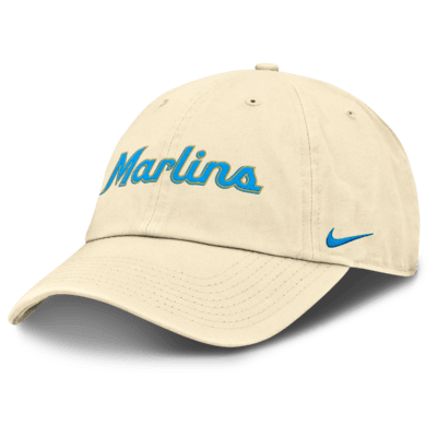 Gorra ajustable Nike de la MLB para hombre Miami Marlins Club