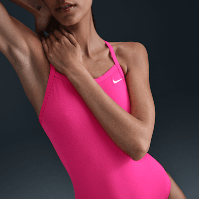 Traje de baño de una pieza con espalda deportiva para mujer Nike HydraStrong