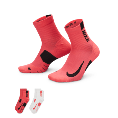 Κάλτσες ankle για τρέξιμο Nike Multiplier (2 ζευγάρια)