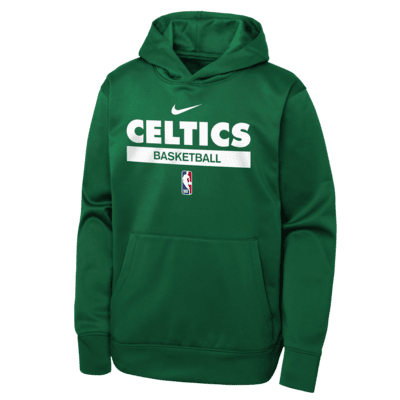 Sudadera con gorro sin cierre Nike Dri-FIT NBA para niños talla grande Boston Celtics Spotlight