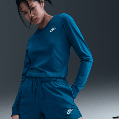 Shorts de tiro medio para mujer Nike Sportswear Club Fleece