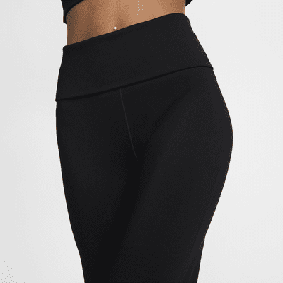 Pantaloni a vita alta con risvolto Dri-FIT Nike One – Donna