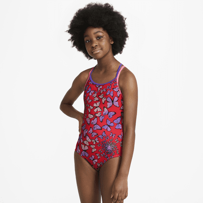 Nike Big Kids' (Girls') T-Back 1-Piece Swimsuit