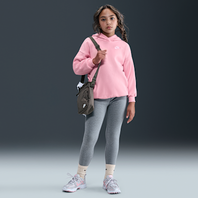 Sudadera con gorro sin cierre oversized para niños talla grande Nike Sportswear Club Fleece