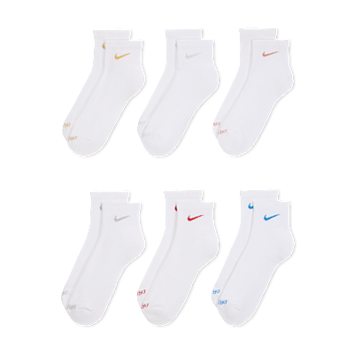 Calcetines al tobillo de entrenamiento Nike Everyday Plus Cushioned (6 pares)