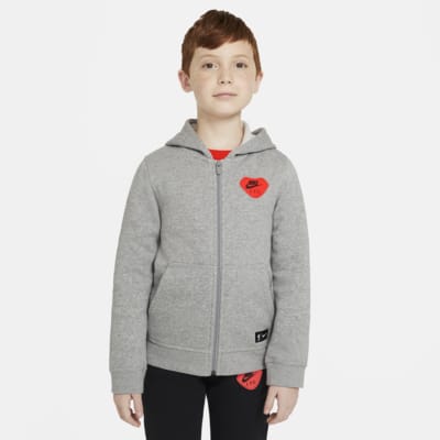 Liverpool F C Older Kids Full Zip Hoodie Nike Si