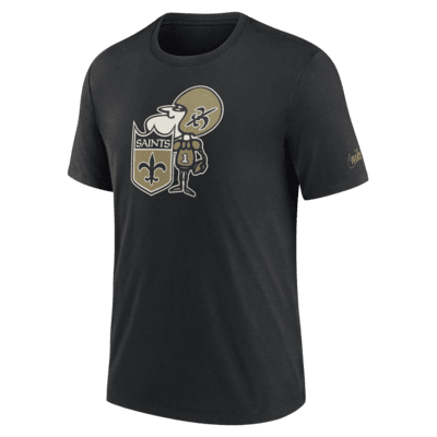 Playera Nike NFL para hombre New Orleans Saints Rewind Logo. Nike.com