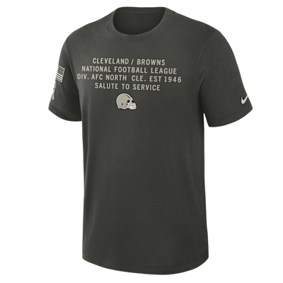 Playera Nike Dri-FIT de la NFL para hombre Cleveland Browns Salute to Service Slub