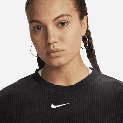 nike sportswear velour hoodie dress