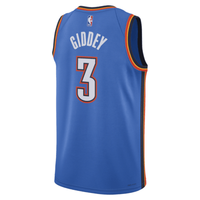 Jersey Nike Dri-FIT de la NBA Swingman para hombre Oklahoma City Thunder Icon Edition 2022/23