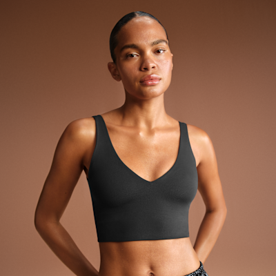 NikeSKIMS Matte Women's V-Neck Long-Line Bra