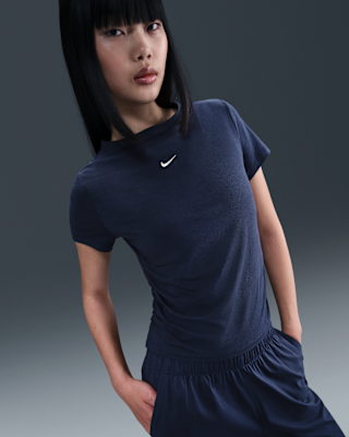 Женские тайтсы Nike Sportswear Chill Knit Tight Short-Sleeve Mock-Neck Top