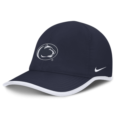 Gorra ajustable universitaria Nike Dri-FIT para hombre Penn State Nittany Lions On-Field Featherlight