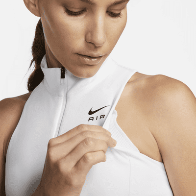 Nike Air Swoosh 1/2-Zip Women's Medium-Support 1-Piece Pad Sports Bra