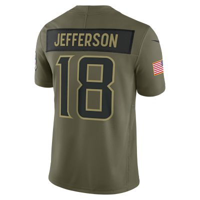 Justin Jefferson Minnesota Vikings Salute to Service Men's Nike Dri-FIT NFL Limited Jersey