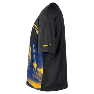 Golden State Warriors Courtside Nike NBA boxy T-shirt voor heren
