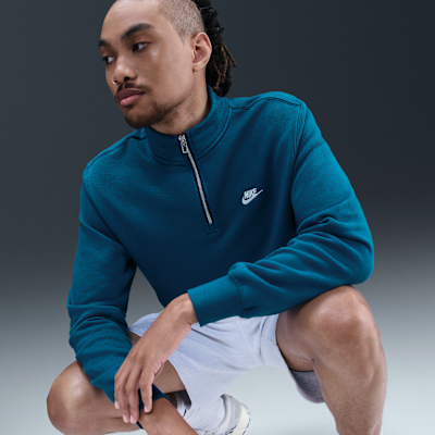 Nike Sportswear Club Men's 1/2-Zip Fleece Top