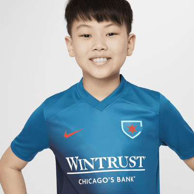 Chicago Red Stars 2024 Stadium Secondary Big Kids' Nike Dri-FIT NWSL Replica Jersey