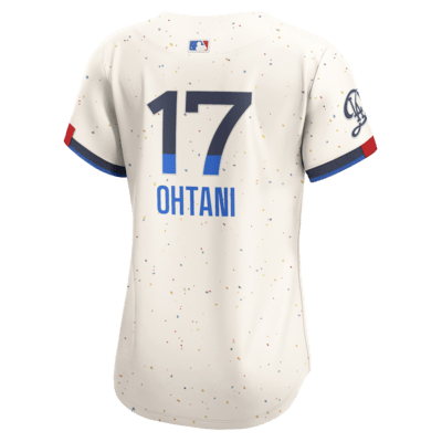 Jersey Nike Dri-FIT ADV de la MLB Limited para mujer Shohei Ohtani Los Angeles Dodgers City Connect