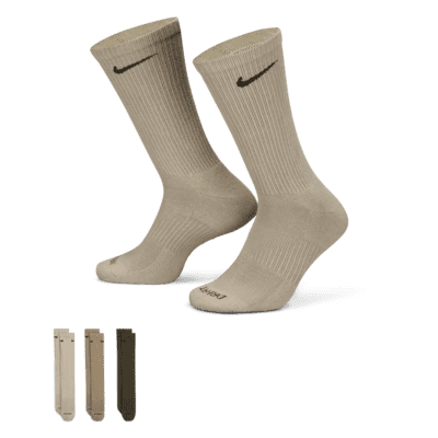 Chaussettes de training mi-mollet Nike Everyday Plus Cushioned (3 paires). Nike FR