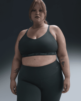 Женские  Nike Indy Light Support Padded Adjustable Sports Bra (Plus Size)