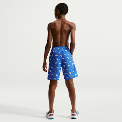 Shorts de playa o alberca de 18 cm con forro de ropa interior para niño talla grande Natación Nike