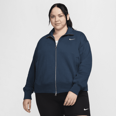 Chamarra de entrenamiento oversized para mujer (talla grande) Nike Sportswear Phoenix Fleece