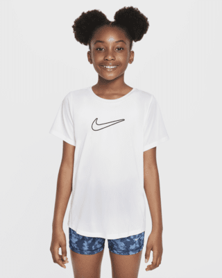 Подростковые шорты Nike One Fitted Big Kids' (Girls') Dri-FIT Short-Sleeve Top