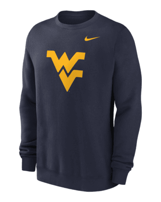 Мужские  West Virginia Mountaineers Primetime Logo Nike College Pullover Crew Crew