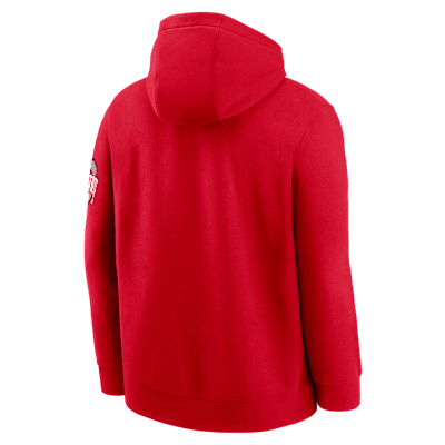 Ohio State Buckeyes Club Basketball Icon Men's Nike College Pullover Hoodie