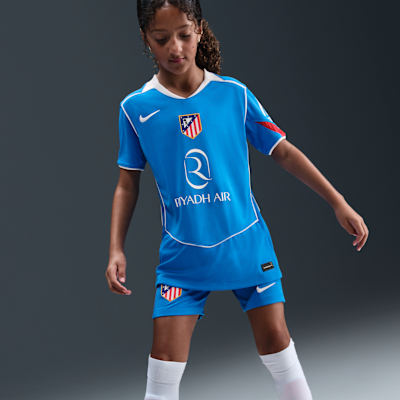 Atlético Madrid 2025/26 Stadium Third Older Kids' Nike Dri-FIT Total 90 Football Replica Shirt