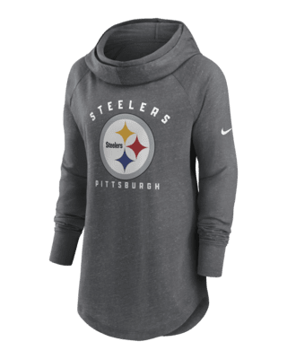Pittsburgh Steelers NFL Womens Solid Oversized Hoodie
