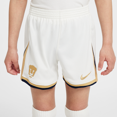 Kit de 3 piezas de fútbol Nike Replica para niños talla pequeña Pumas UNAM 2025/26 Stadium Home