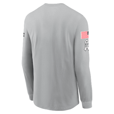 Dallas Cowboys Salute to Service Mascot Edge Legend Men's Nike NFL Long-Sleeve T-Shirt