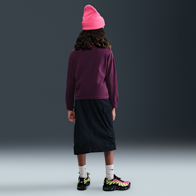 Playera de manga larga para niña talla grande Nike Sportswear Essential
