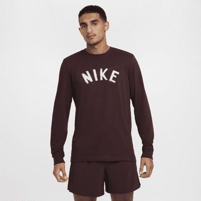 Nike Men's Dri-FIT Long-Sleeve Fitness T-Shirt