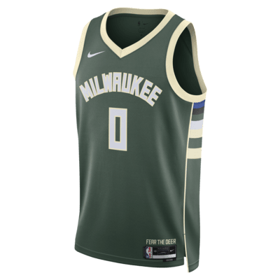 Damian Lillard Milwaukee Bucks Icon Edition 2022/23 Men's Nike Dri-FIT NBA Swingman Jersey