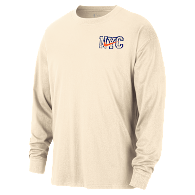 NYC Knicks Essential City Edition Men's Nike NBA Long-Sleeve T-Shirt