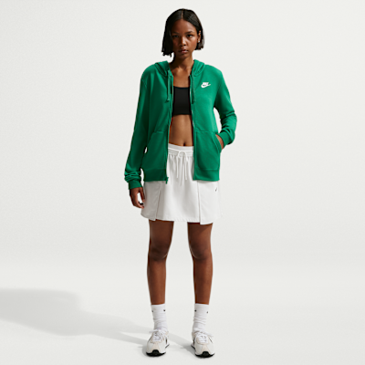 Sudadera con gorro de cierre completo para mujer Nike Sportswear Club Fleece