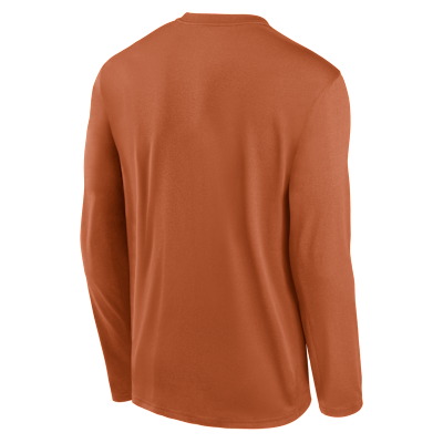 Texas Courtside Basketball Shootaround Legend Men's Nike Dri-FIT College Long-Sleeve T-Shirt