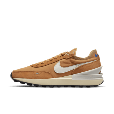 brown nike waffle