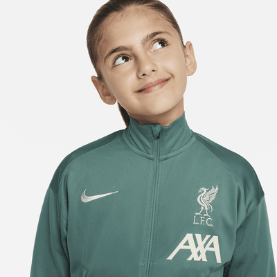 Liverpool FC Strike Nike Dri-FIT Örgü Genç Çocuk Futbol Eşofmanı