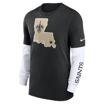 Playera de manga larga Nike de la NFL para hombre New Orleans Saints ...