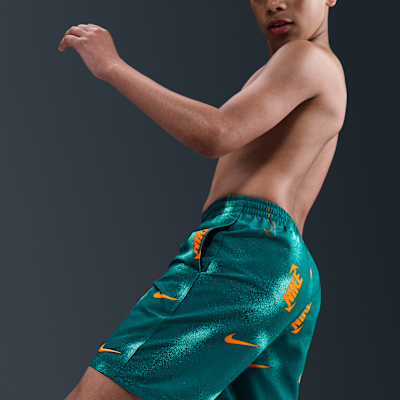 Shorts de vóleibol de 18 cm con forro de ropa interior para niño talla grande Nike Swim Breaker