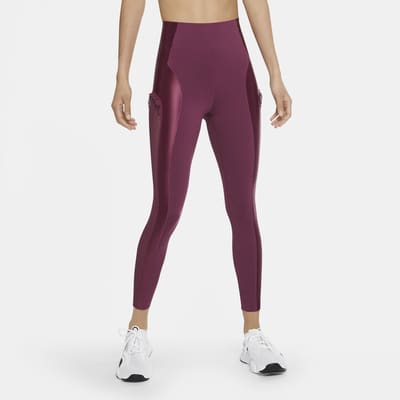 nike grey leggings with panel detail