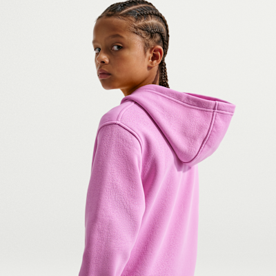 Nike Sportswear Club Fleece Sudadera con gorro de cierre completo para niños talla grande