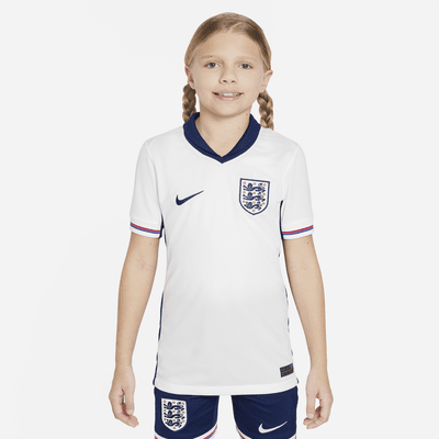 England (Men's Team) 2024/25 Stadium Home Nike Replica Fußballtrikot mit Dri-FIT-Technologie für ältere Kinder