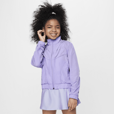 Chamarra holgada para niñas talla grande Nike Sportswear Windrunner